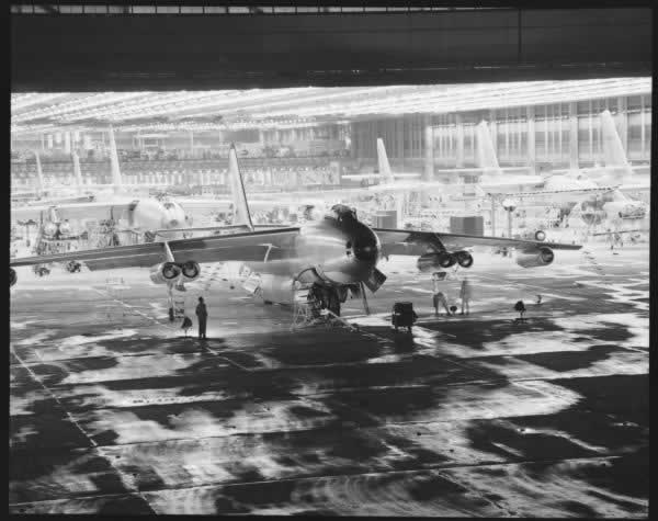 Boeing's B-47 Stratojet assembly line